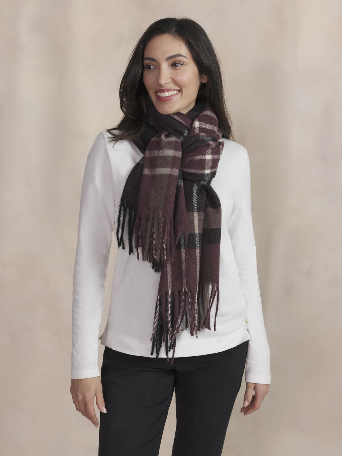 Echarpe Femme Textile Noir Uni ETHANNE - 3