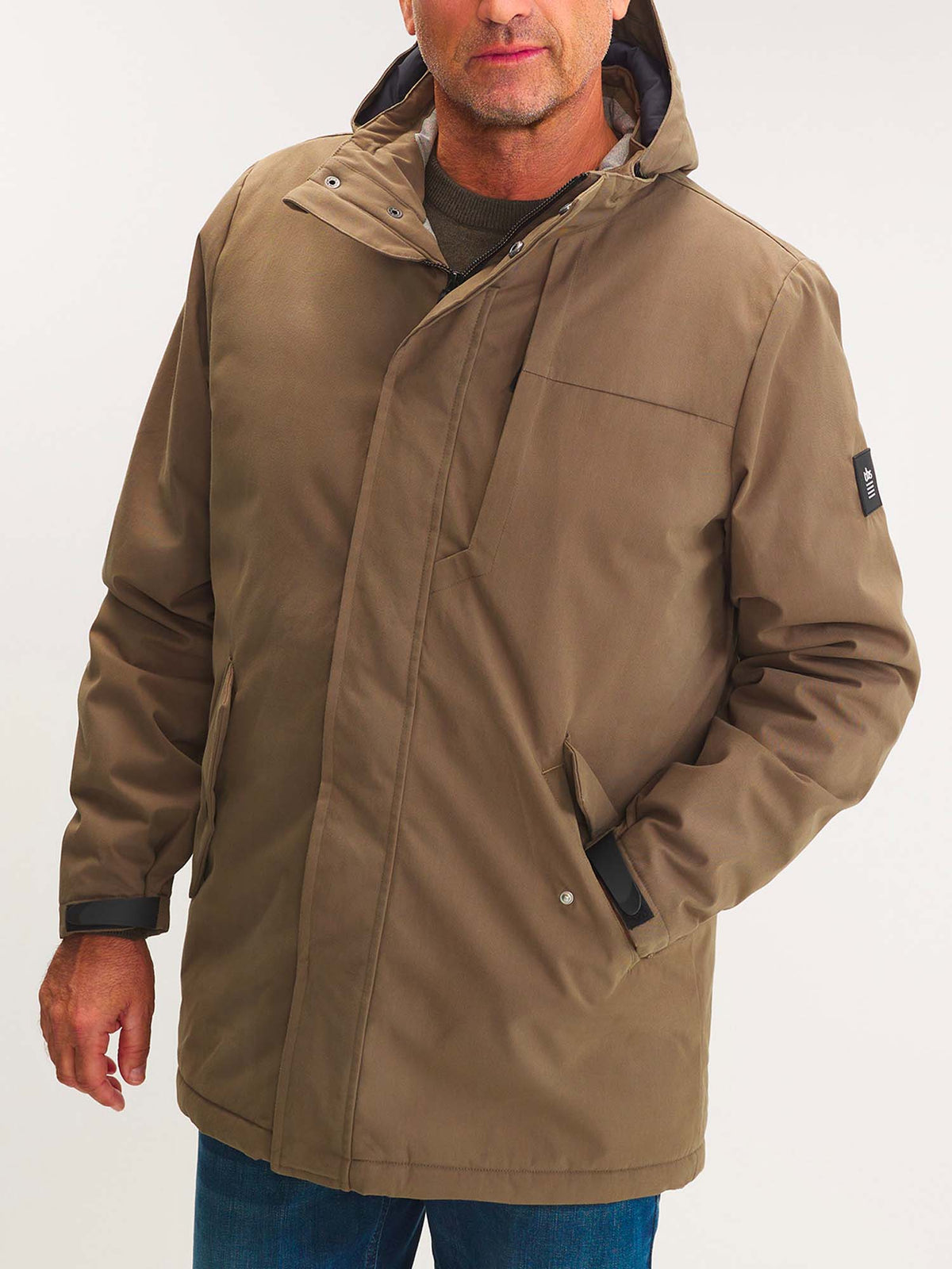 Veste Homme Imperméable Mi-Longue Marine - 3
