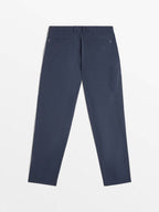 Pantalon Homme Stretch Ceinture Elastiquée Marine - 2