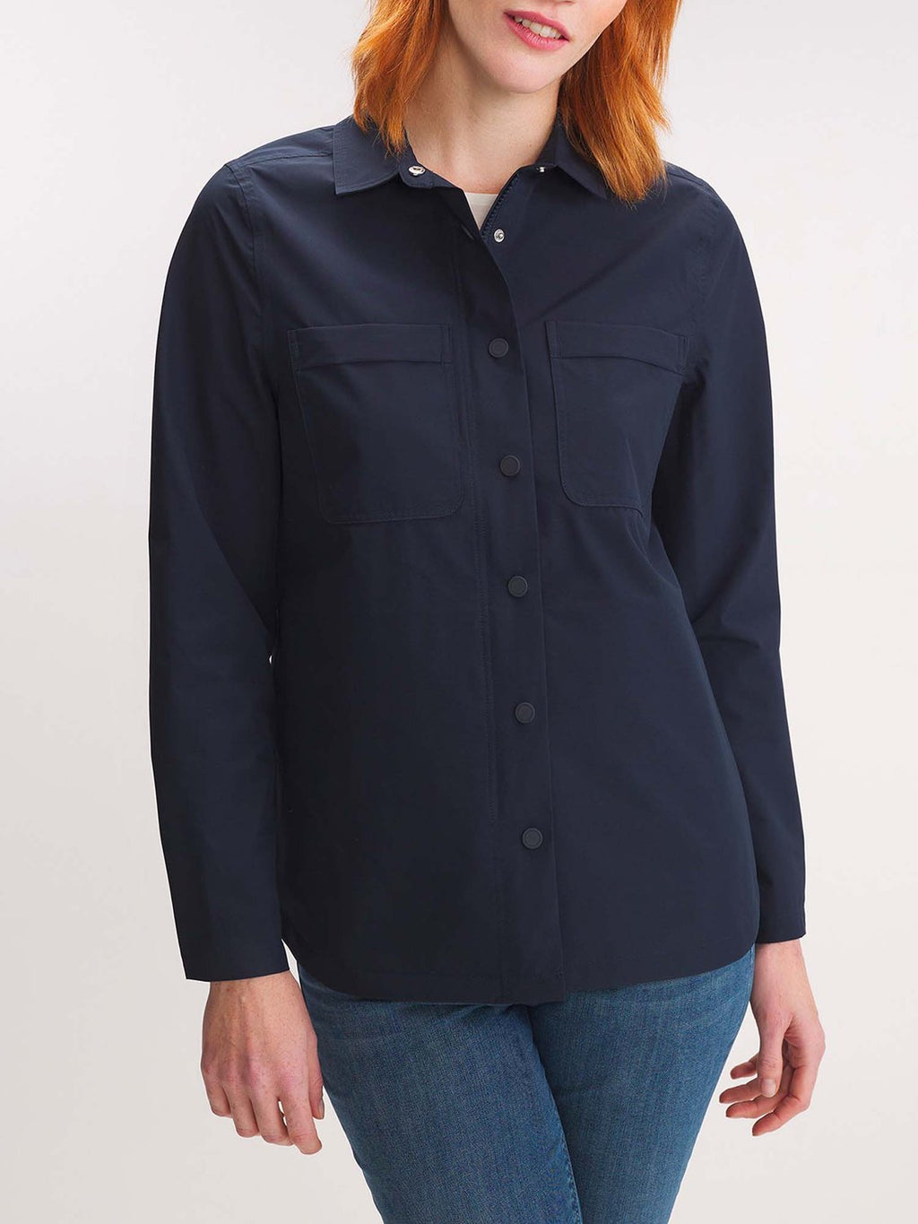 Veste Femme Imperméable Marine - 1