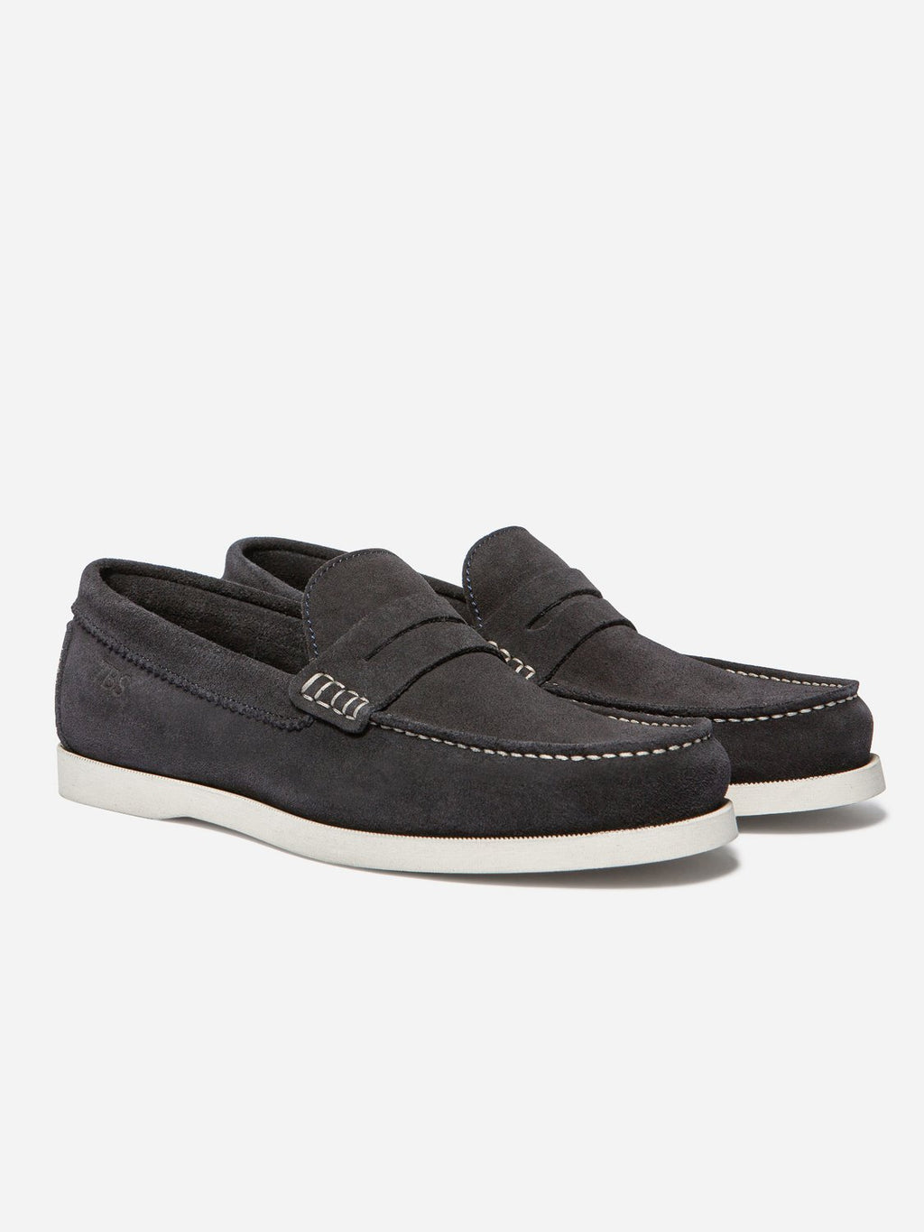 Mocassins Homme Souple Cuir Velours Gris Clair - 6