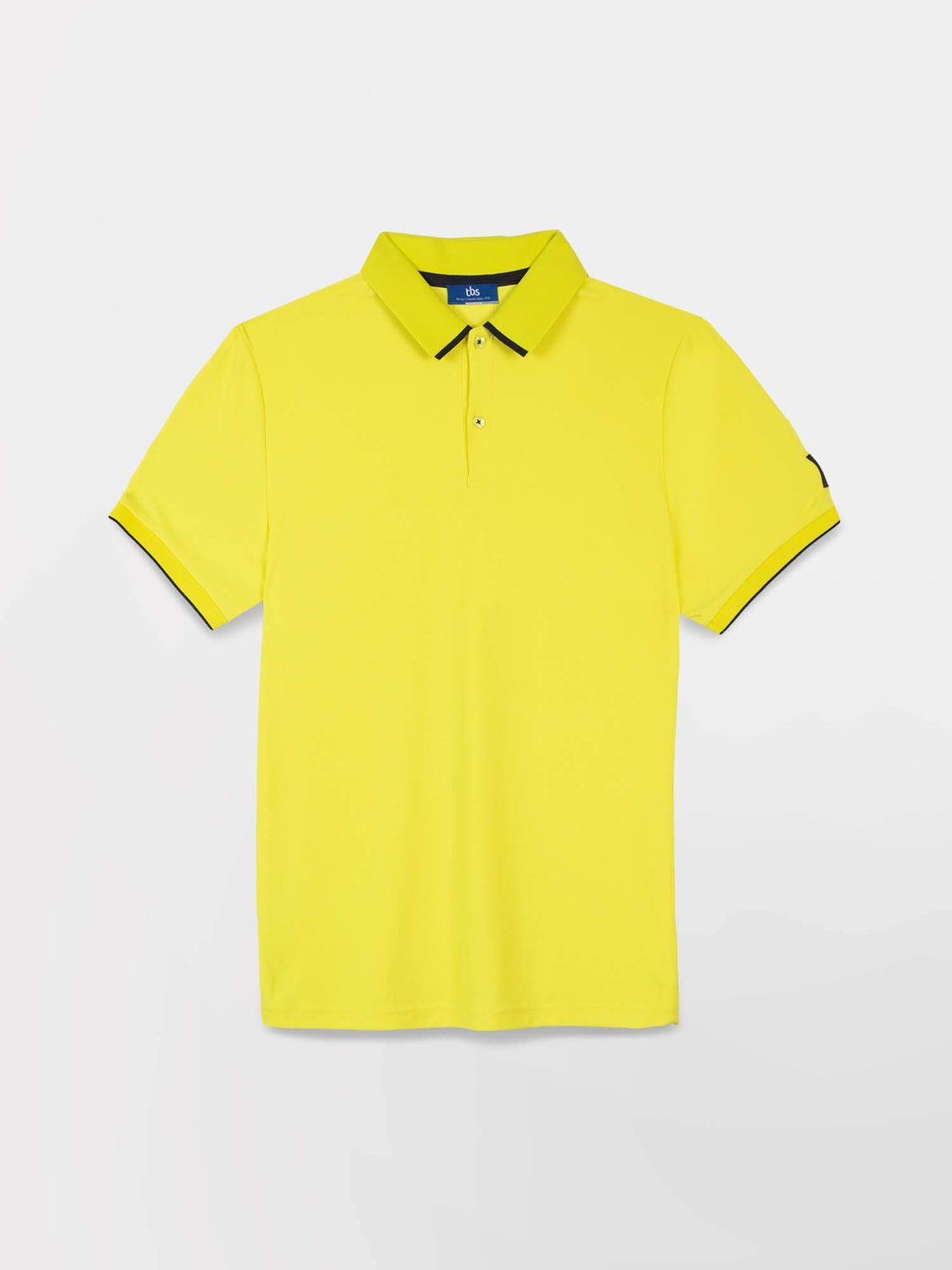 Polo Homme Séchage Rapide Fluide Jaune - 1
