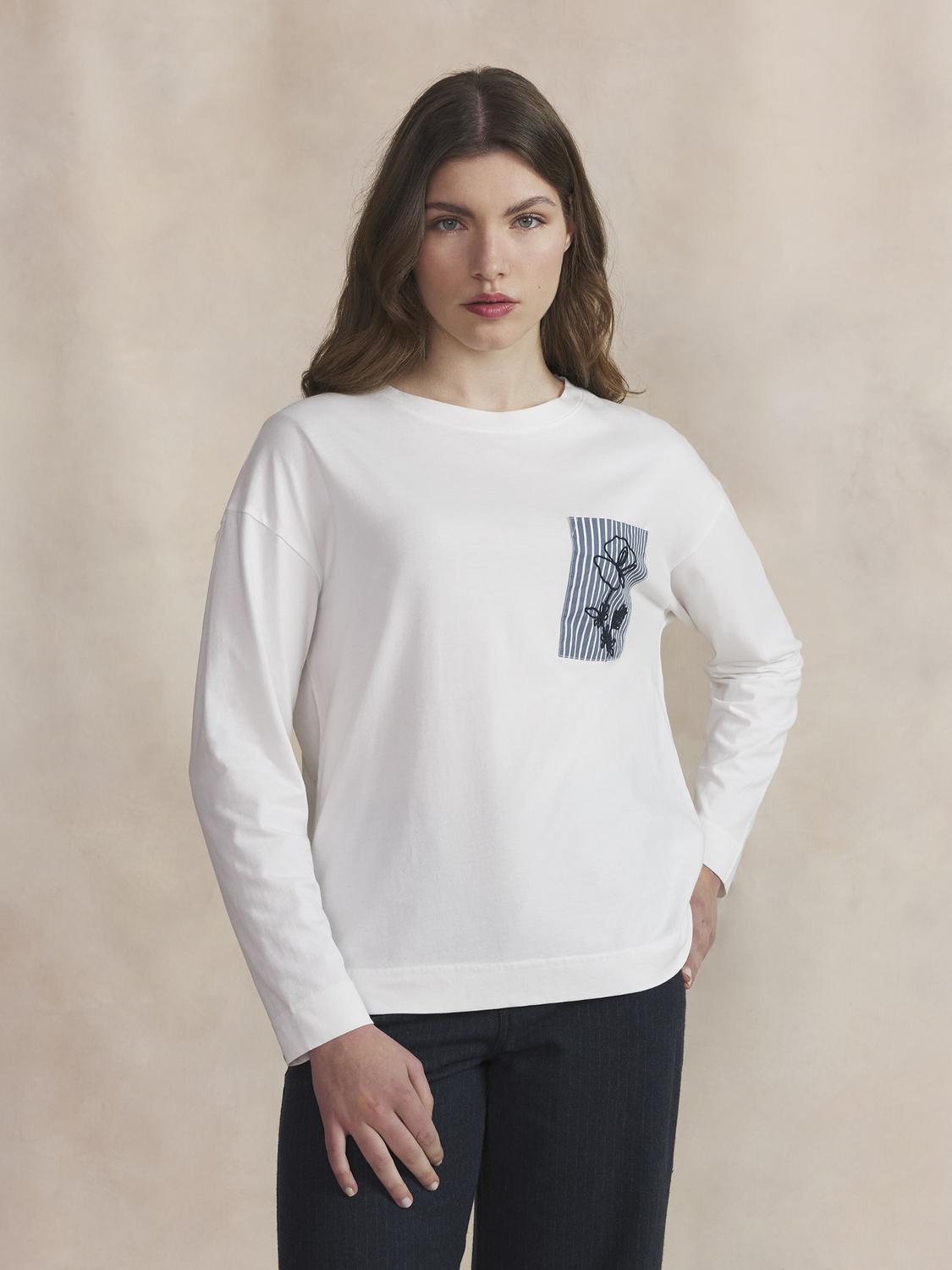 Tee Maille Femme Marine OLYRATEE - 3