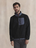 Sweat Zippé Homme Noir CADENZIP - 1