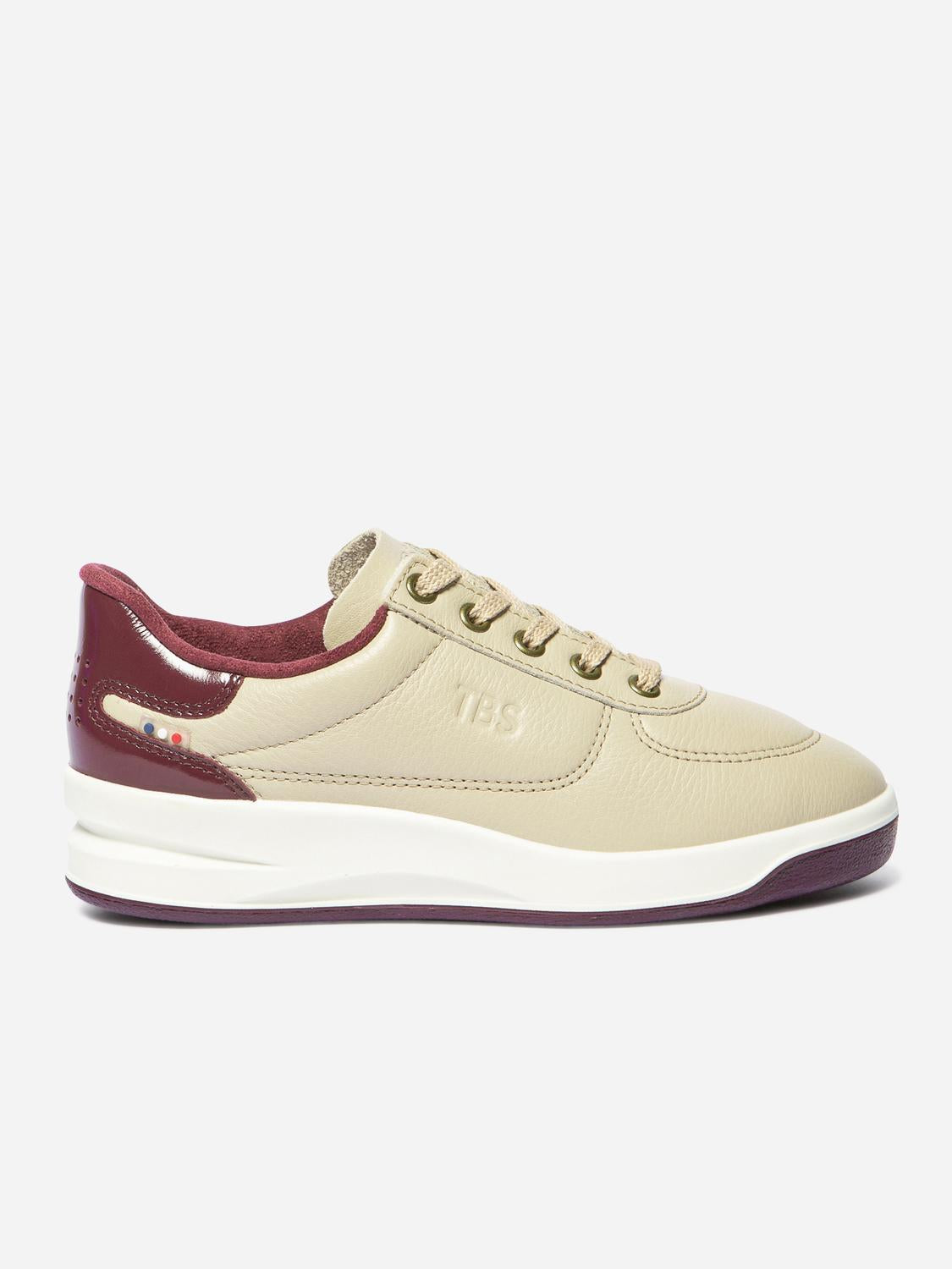 Baskets Femme Fabriquées en France Cuir Marron - 8