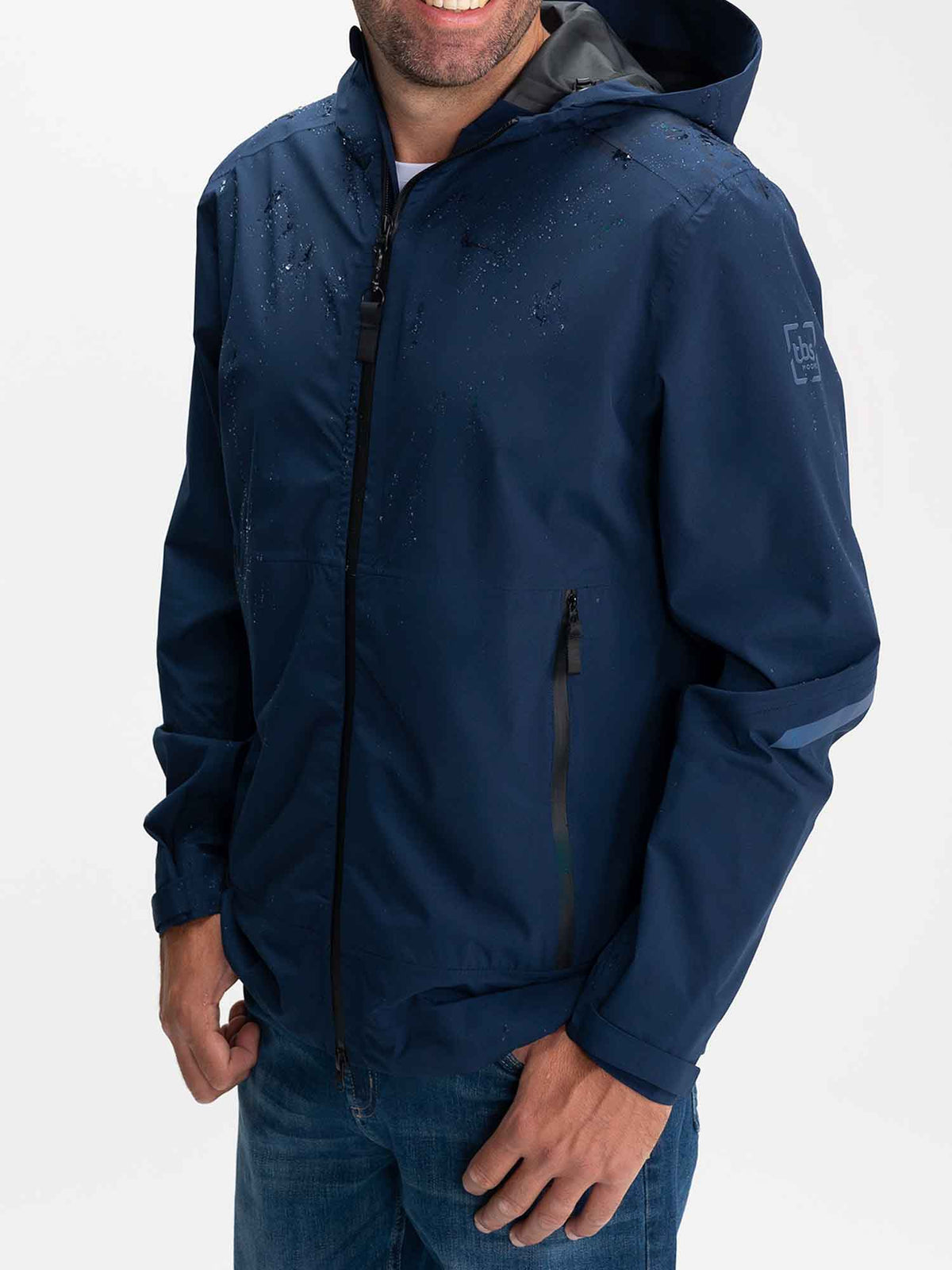 Veste Homme Longue Imperméable Noire - 3