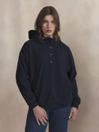 Sweat Col Camionneur Femme Marine SOLYACAM - 1