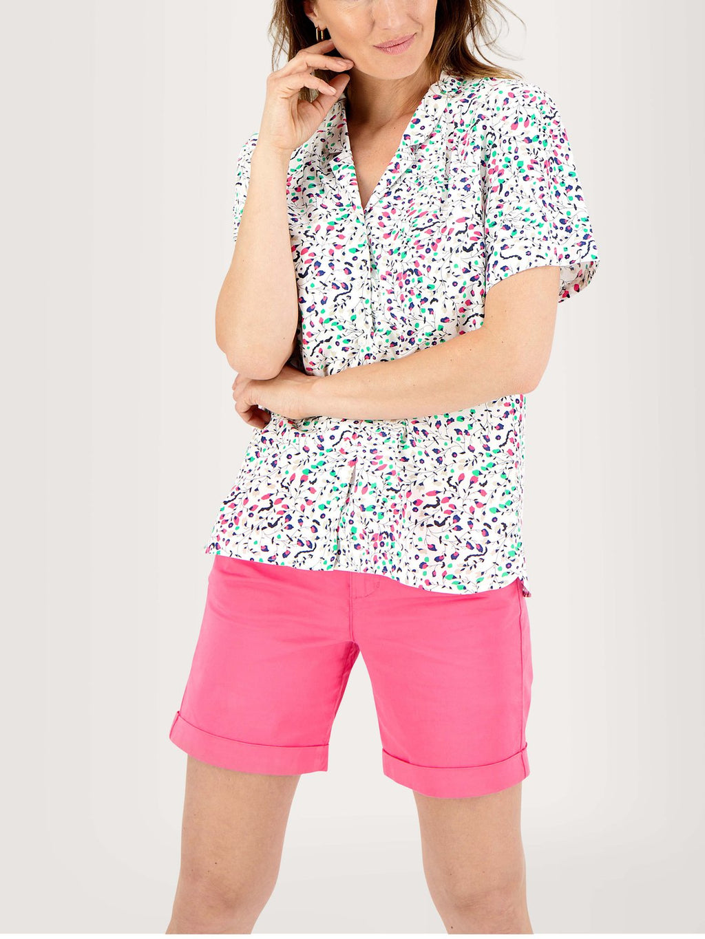 Chemise Femme Légère Motif Floral Multico - 1