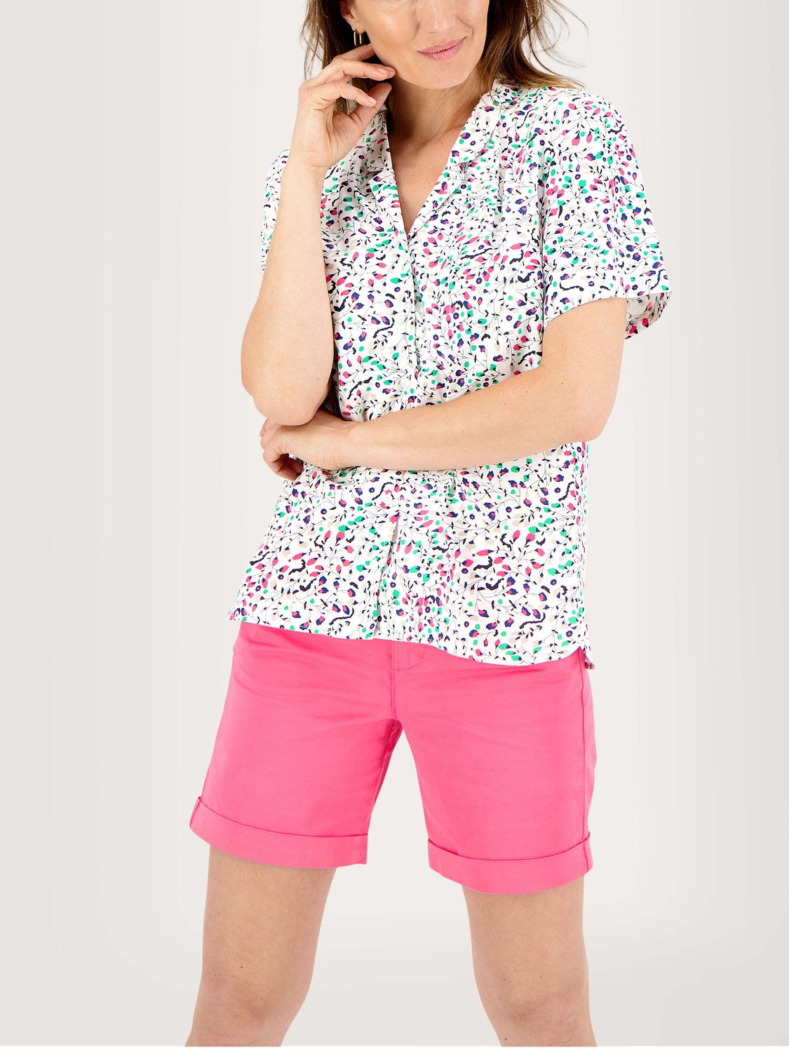 Chemise Femme Légère Motif Floral Multico - 1