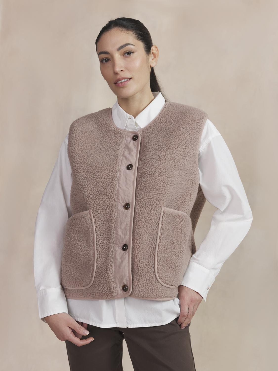 Sweat Zippé Femme Brun VANIASAN - 3