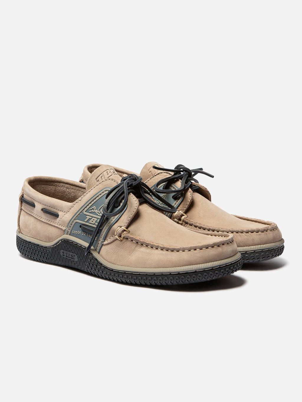 Chaussures Bateau Homme Cuir Marine Foncé - 4