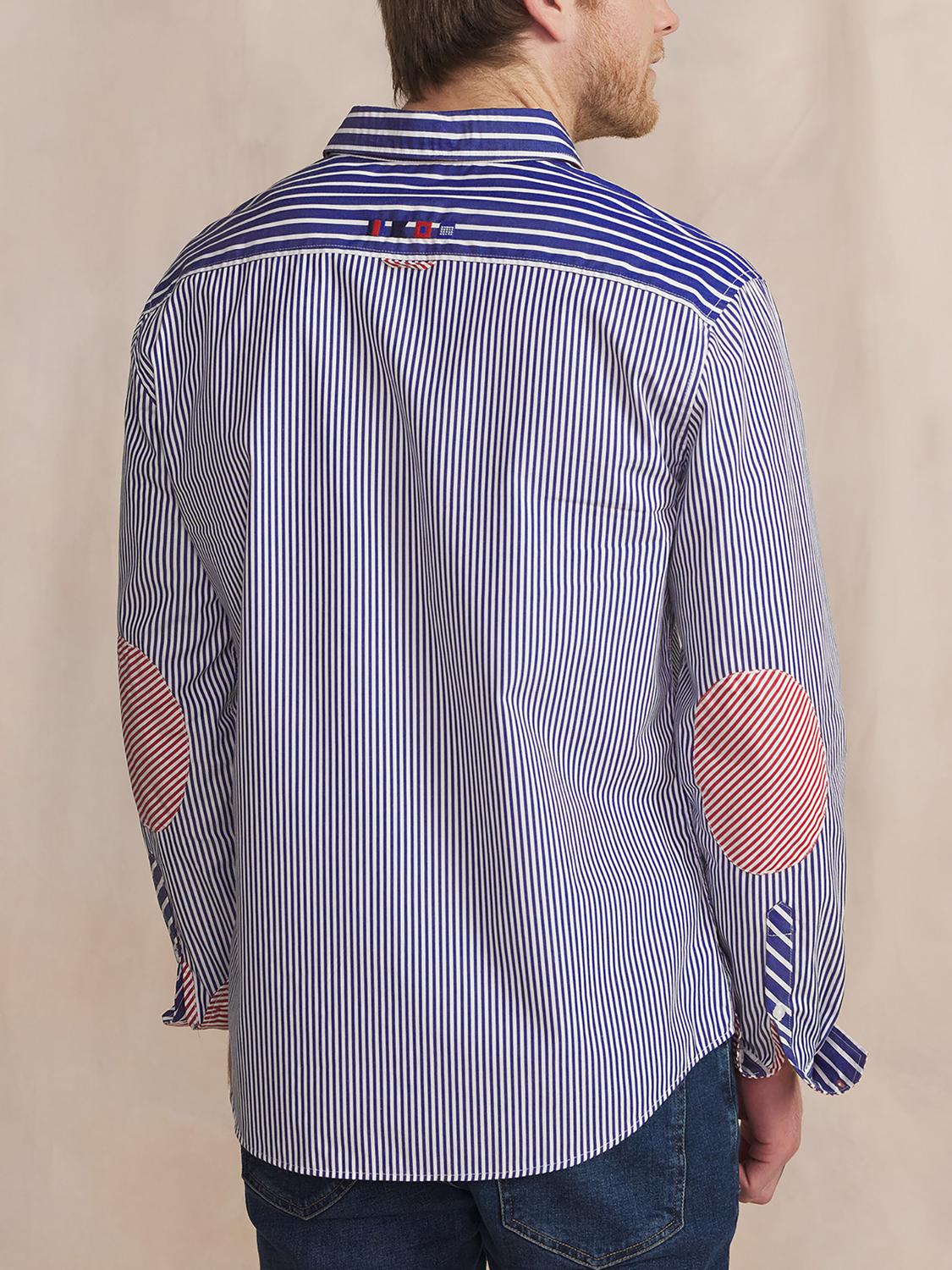 Chemise Homme Coupe Regular Rayures Bleu et Rouge ZAYNECHE - 2