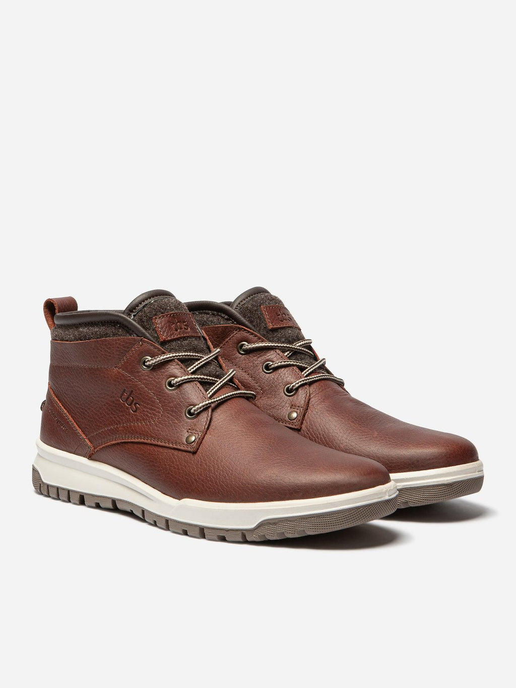Boots Homme Confort Imperméable Cuir Acajou - 2