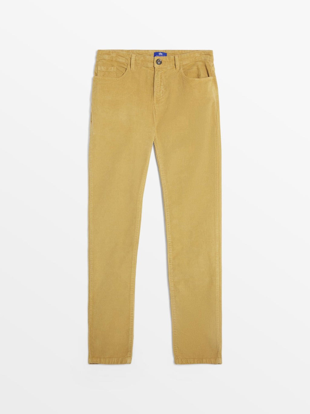 Pantalon Homme Velours cÃ´telé Jaune - 2