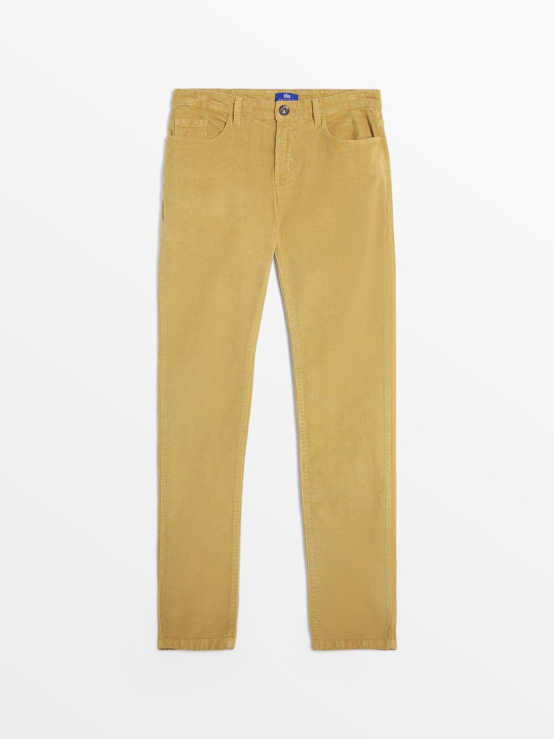 Pantalon Homme Velours cÃ´telé Jaune - 2