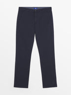 Pantalon Chino Homme Marine - 2