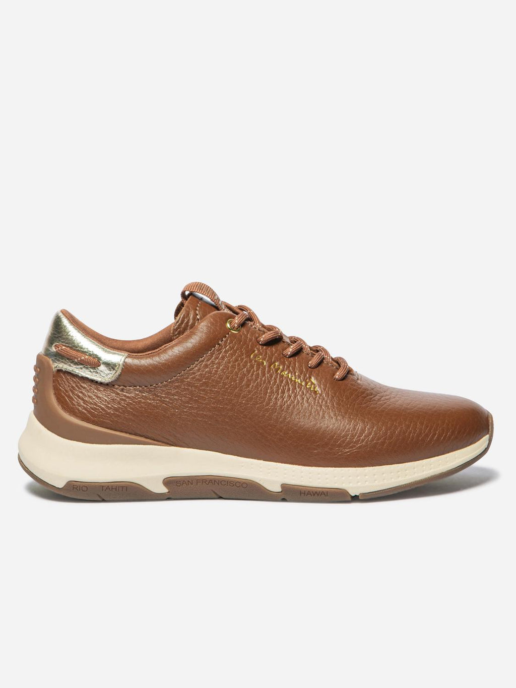Tennis Femme Confort Cuir Bleu - 8
