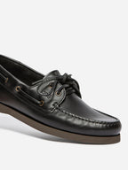 Chaussures Bateau Homme Cuir Marine et Marron - 20
