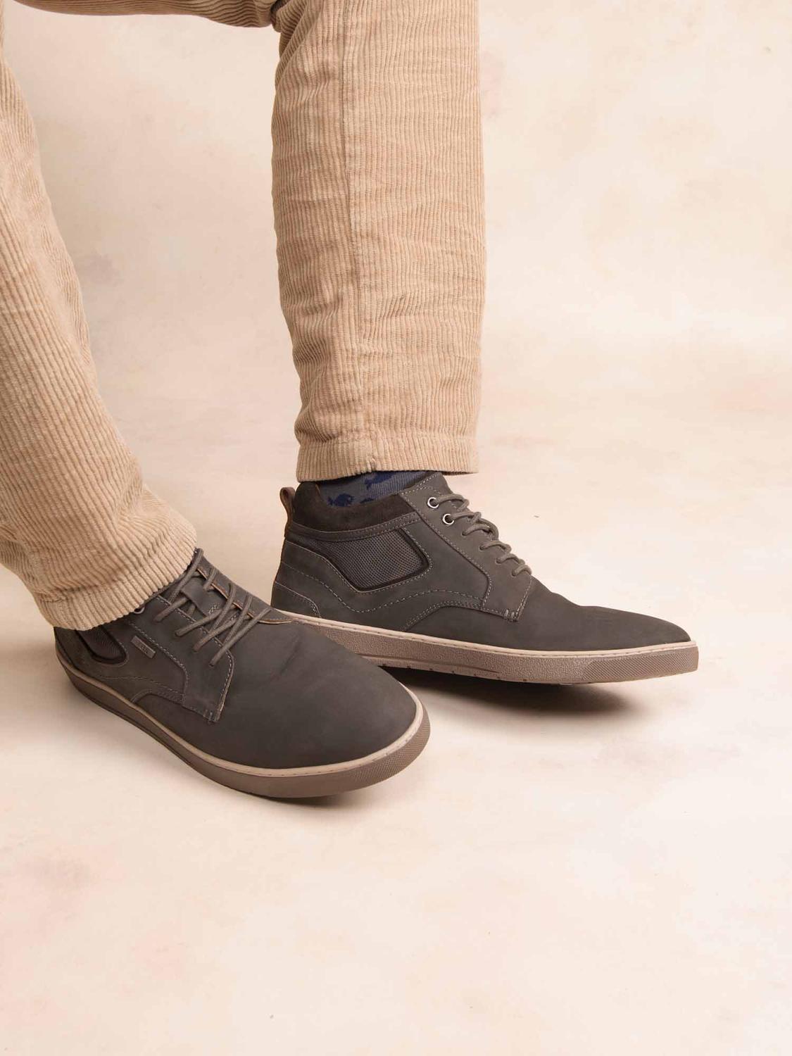Bottines Homme Cuir Cognac et Marine RINALDO - 3