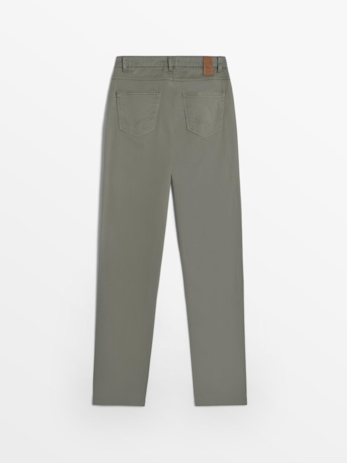 Pantalon Femme Coton Stretch Kaki - 2