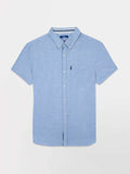 Chemise Homme Manches Courtes Coton Bleu - 1