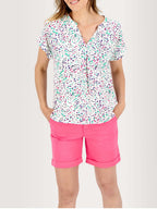 Blouse Femme Fluide & Légère Motif Multico - 1