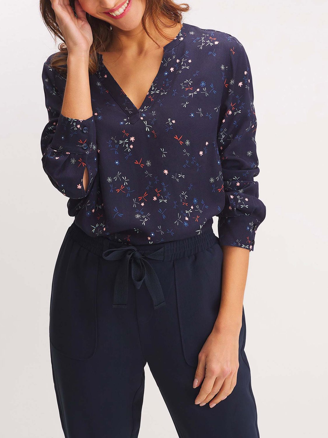 Blouse Femme A Motif Marine - 1