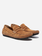 Mocassins Homme En Cuir Velours Marine - 4