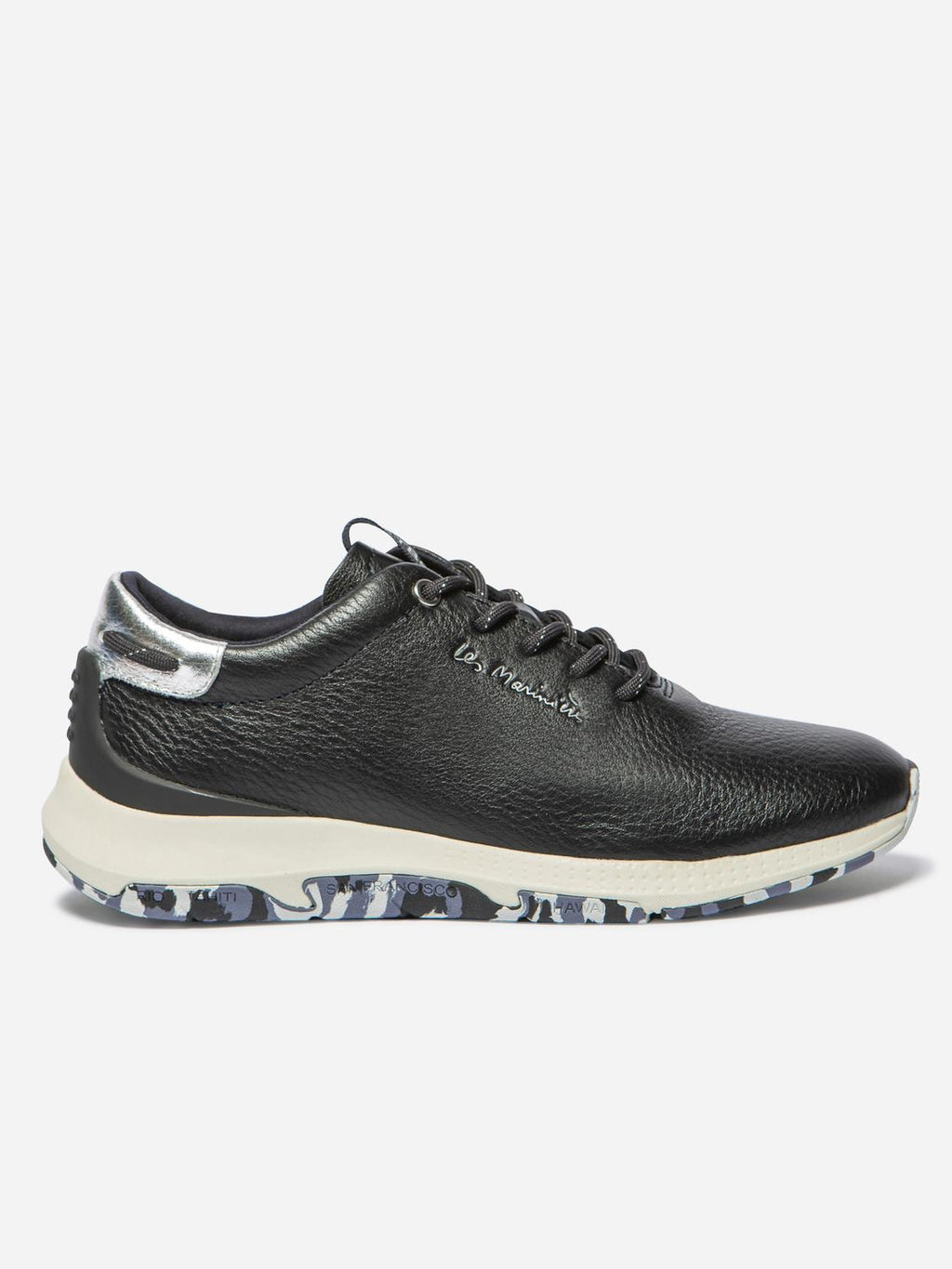 Tennis Femme Confort Cuir Bleu - 12