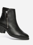 Boots Zippées Femme Cuir Noir WASSILA - 2