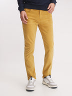 Pantalon Homme Velours cÃ´telé Jaune - 1