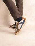 Tennis Homme Cuir Tofu Marron Ardoise GUYLHEM - 1