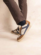 Tennis Homme Cuir Tofu Marron Ardoise GUYLHEM - 1