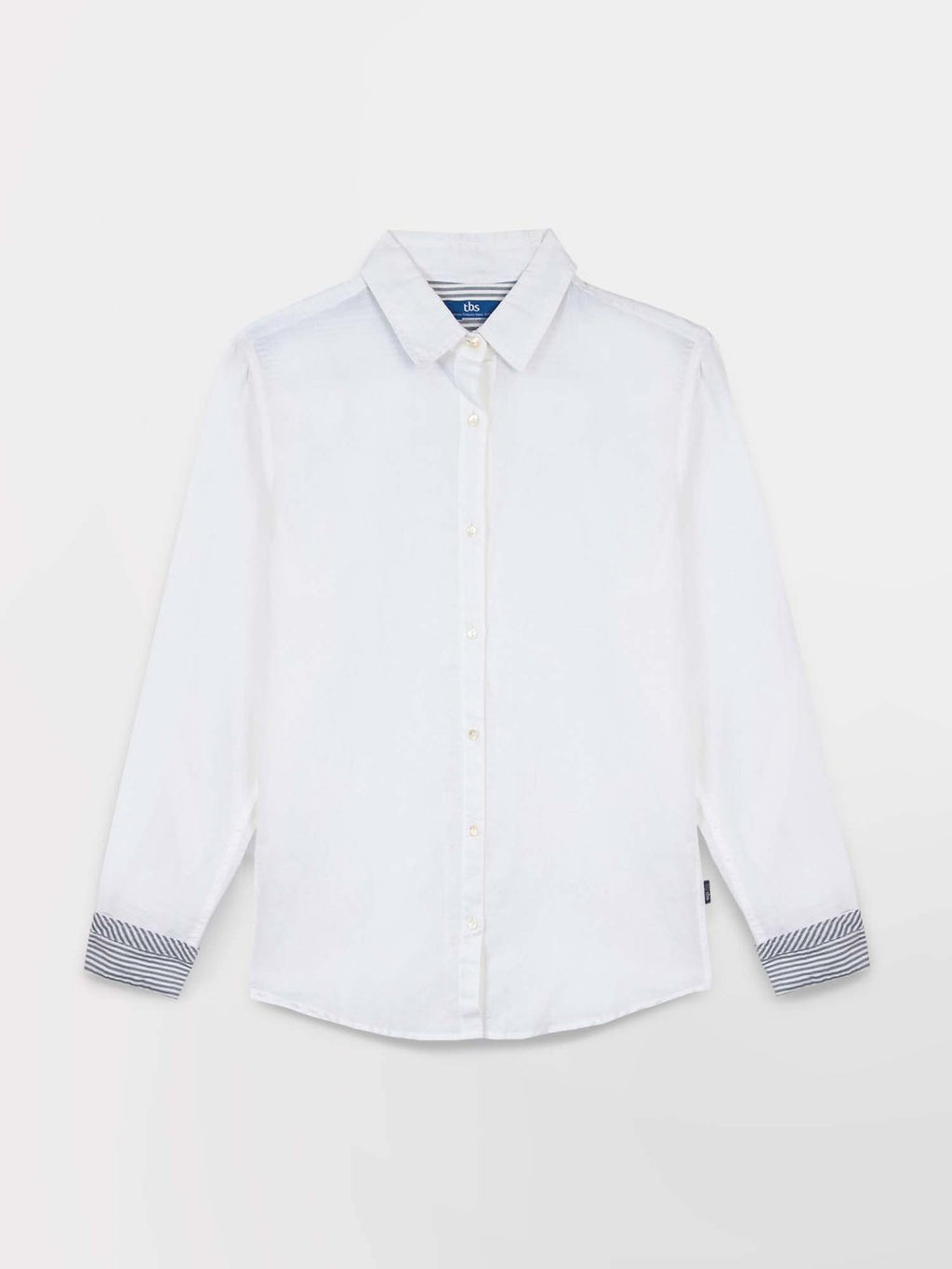 Chemise Femme Coton Lin Blanc - 2