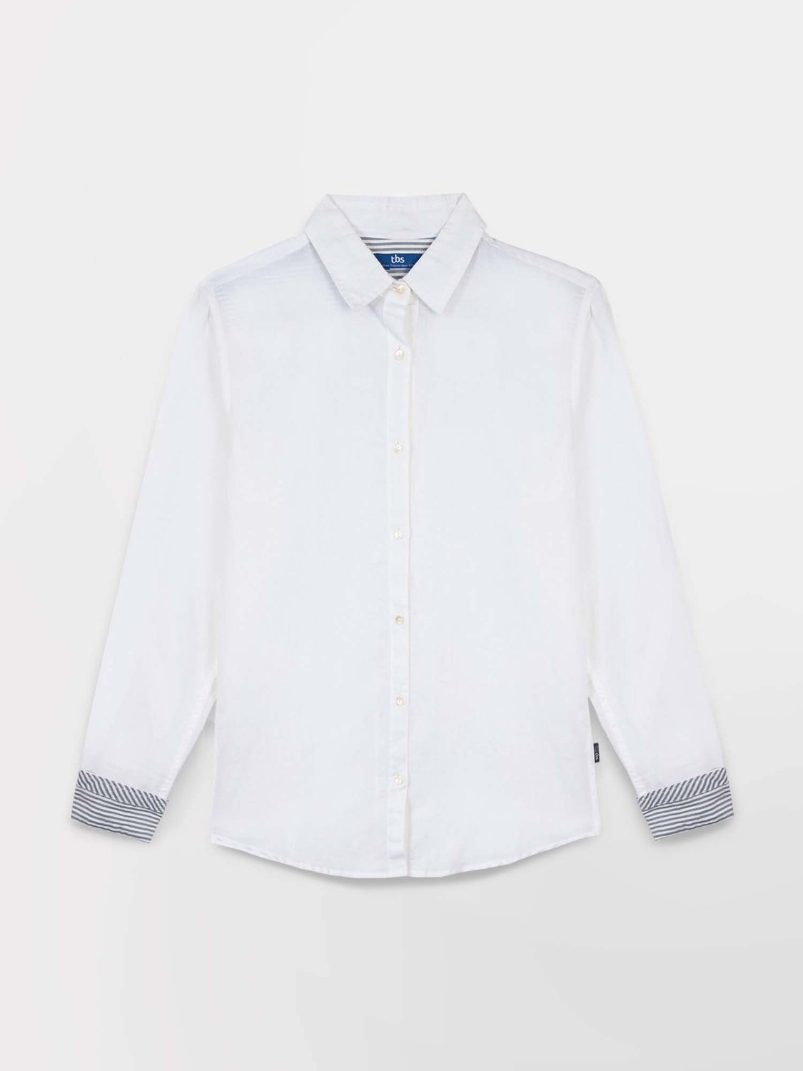 Chemise Femme Coton Lin Blanc - 2