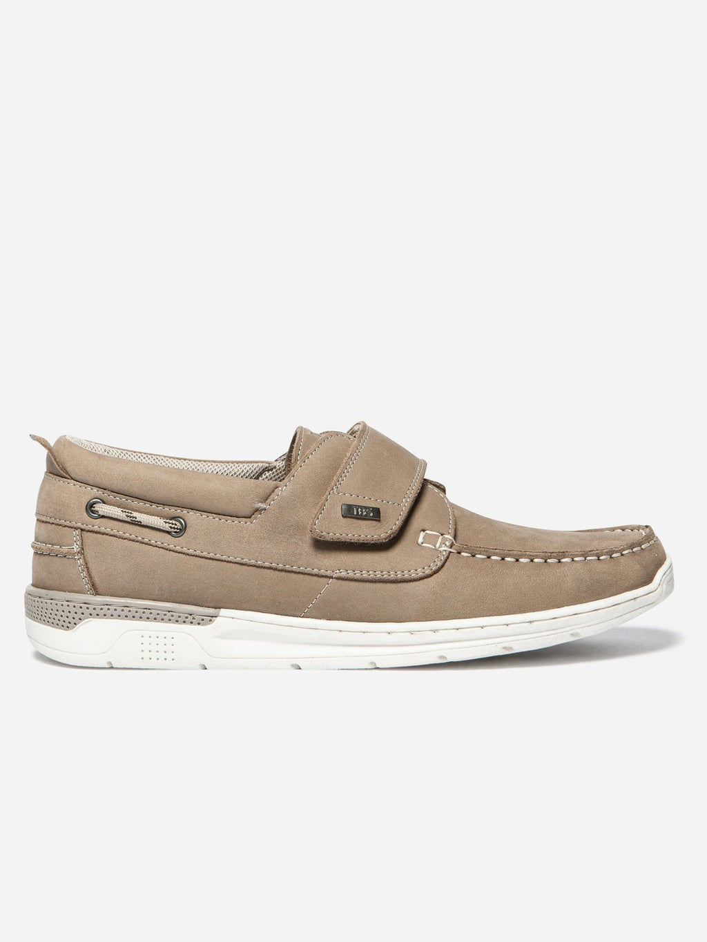 Chaussures Bateau Homme A Scratch Cuir Beige - 1