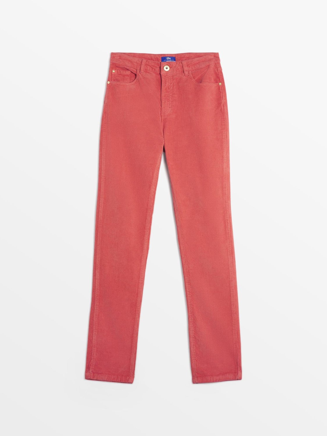 Pantalon Femme Velours côtelé Rose - 2