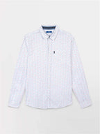 Chemise Homme Manches Longues Micro Motif Blanc - 2