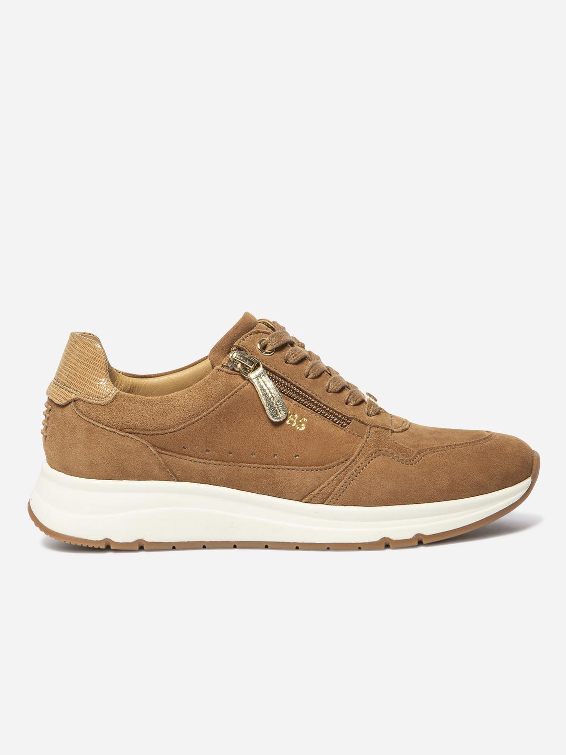 Tennis Femme Doublée Cuir Tan BLONZIP - 2