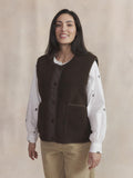 Sweat Zippé Femme Brun VANIASAN - 1