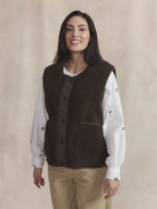 Sweat Zippé Femme Brun VANIASAN - 1