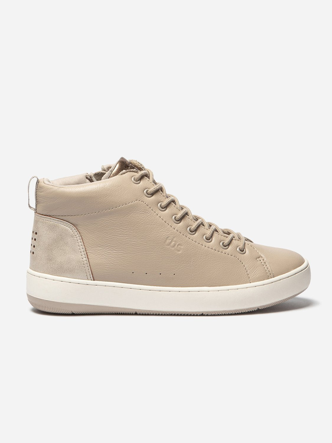 Tennis Montante Femme Zippée Dessus Cuir Noir - 3