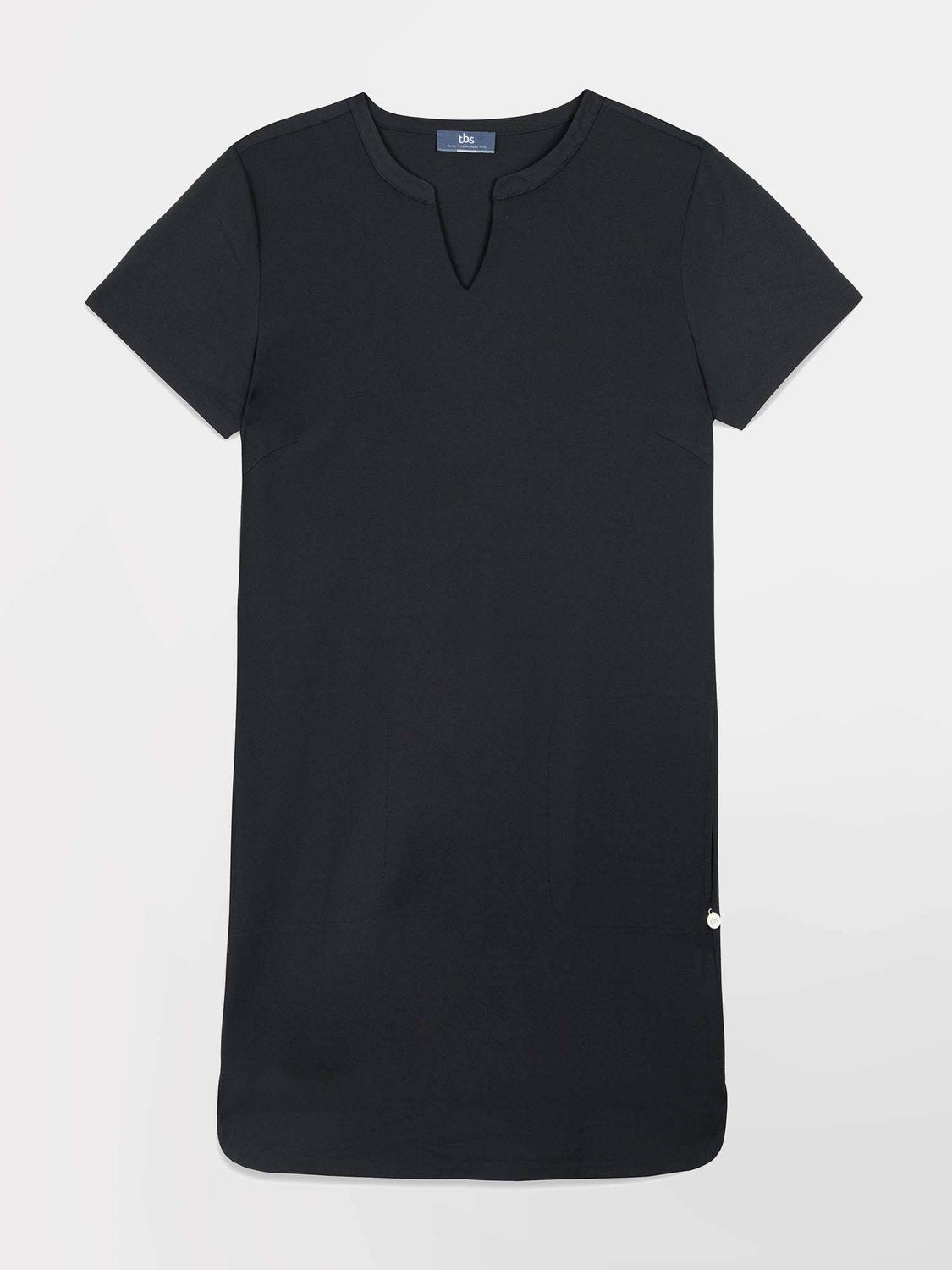 Robe Femme Légère en CrÃªpe Marine - 1