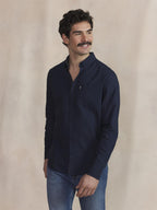 Chemise Homme Coton Marine LYKUSCHE - 1