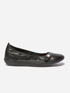 Ballerines Femme Confort Cuir Noir - 1