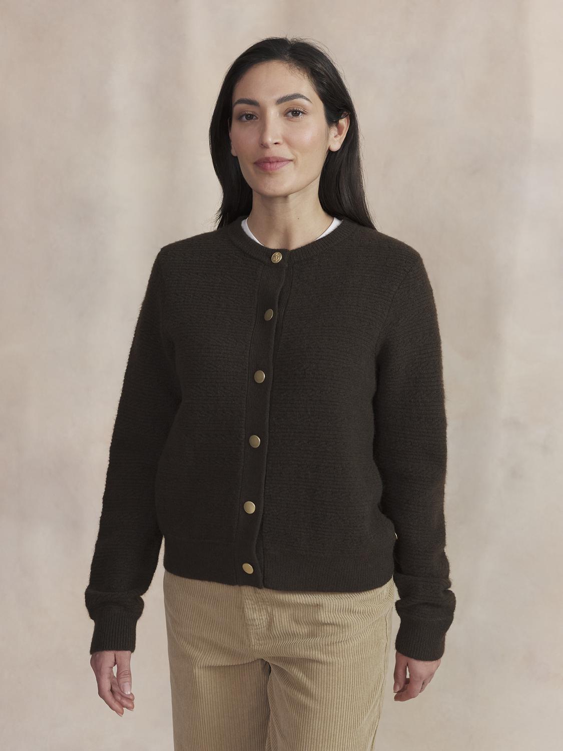 Gilet Femme Brun ALONAGIL - 1