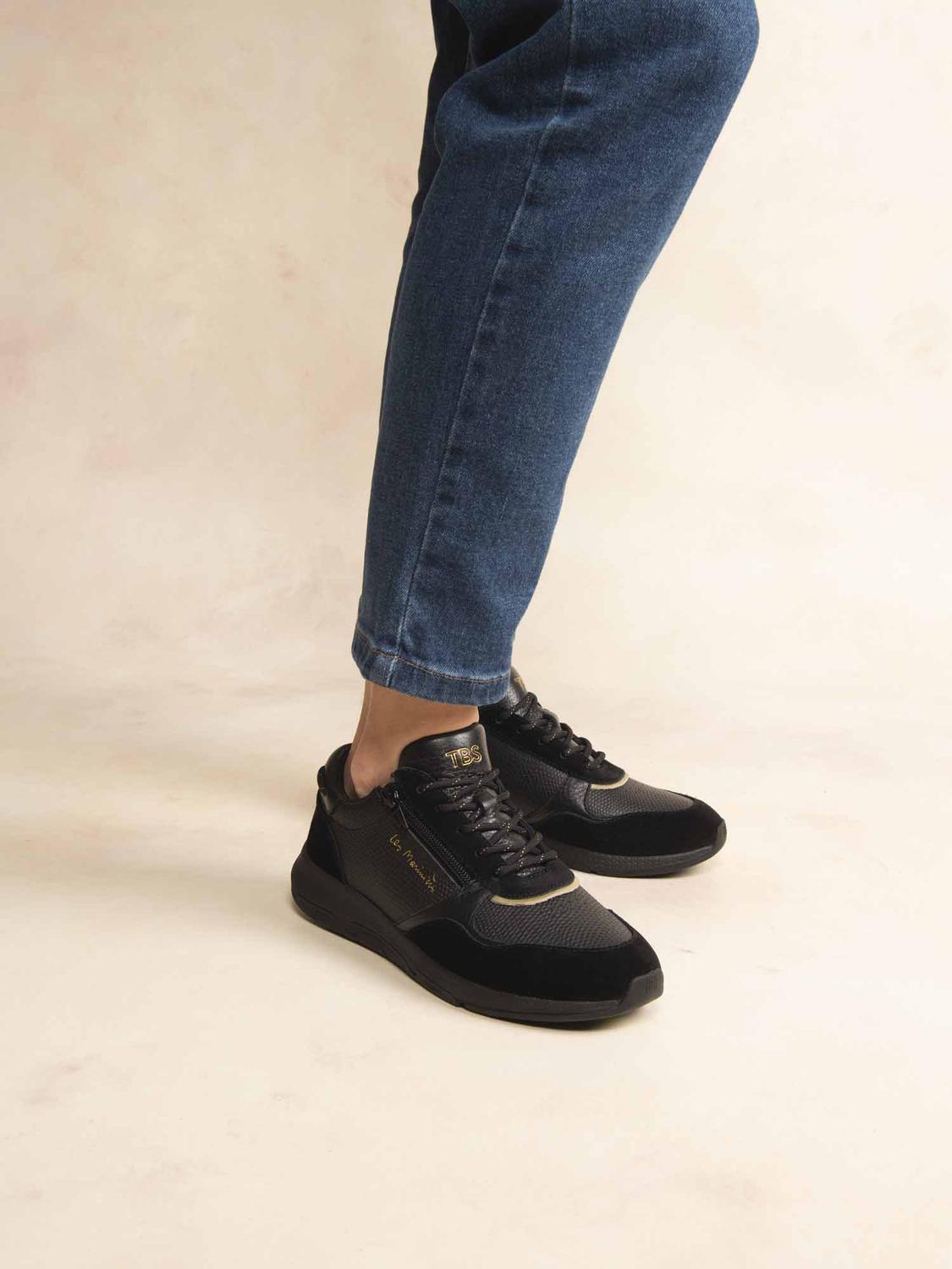 Running Femme Doublée Textile Cuir Nymphe et Synagot JAZAZIP - 3
