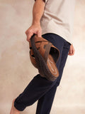 Mules Homme Semelle Ortholite Cuir Marron - 1