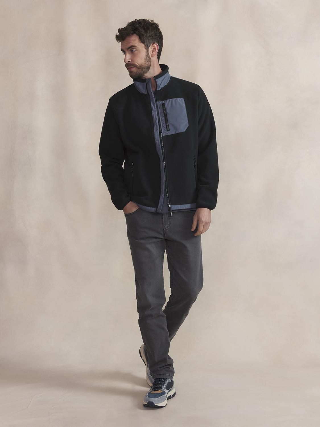 Sweat Zippé Homme Noir CADENZIP - 2