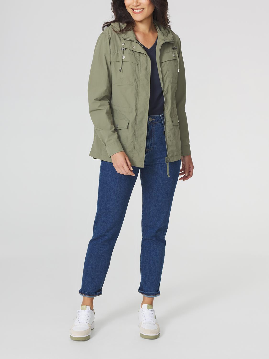Veste Saharienne Femme Legère & Déperlante Kaki - 1